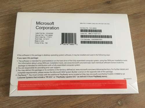 Microsoft Windows 10 Professional 64-bit - original sealed DSP package