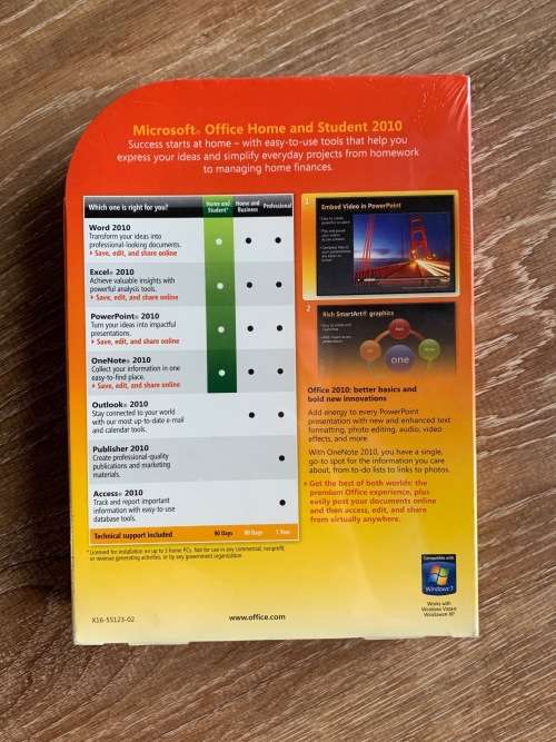 Brand new still sealed Original Microsoft Office Home & Student 2010