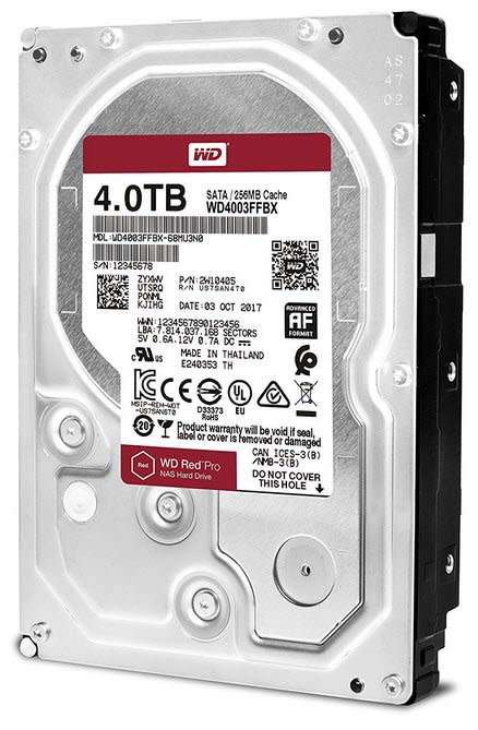 WD Red Pro 4TB 3.5-inch NAS Hard Drive (WD4003FFWX)