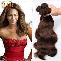 Wavy 100 % human hai 12 inch brown col 6  BARGAIN PRICE X 3 bundles