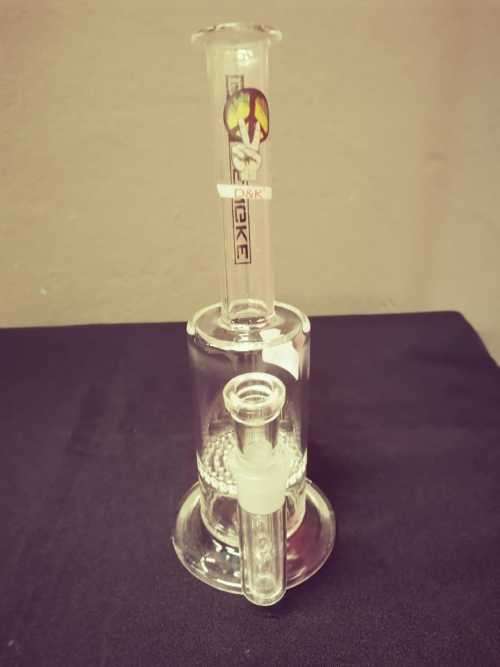 BADASS 8" HONEY COMB BUBBLER GLASS ICE CATCHER BONG IMPORTED FROM QUALITY BRAND D&K DENGKE