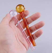 CRYSTAL CLEAR BLUE ALL NEW LOLLY PIPES CUSTOM MADE WITH THICK & DURABLE GLASS