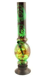 ALL NEW ACRYLIC ICE CATCHER BONGS - VARIOUS PRINTS & COLORFUL COLORS (BLACK, BLUE, WHITE, PINK OR