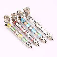 METAL PIPE WITH PIPE SCREENS AND ACRYLIC HERB CRUSHER