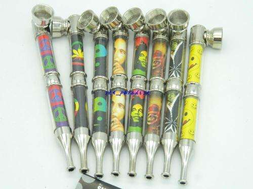 METAL PIPE WITH PIPE SCREENS AND ACRYLIC HERB CRUSHER