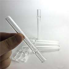 PYREX GLASS CHILLUM PIPE - ONE HITTER SMOKING TUBE
