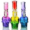 SMALL GLASS RASTA COLOUR SKULL BONGS (R120 per bong)