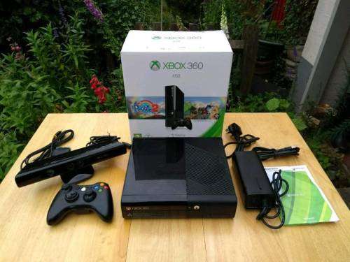 Microsoft Xbox 360 E Slim Console with Kinect Sensor and 2 Controllers | Mint Conditon