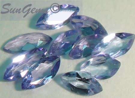 Natural Mined marquise Tanzanite 3.3 x 1.6mm 0.010 - 0.050cts