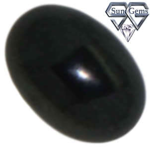 Natural Mined Oval  Black Onyx  10.1 x 12.2 mm 4.000 - 4.500cts