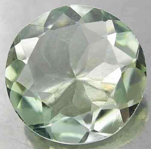 Natural Mined round Prasiolite (green Amethyst)  4 mm 0.200cts