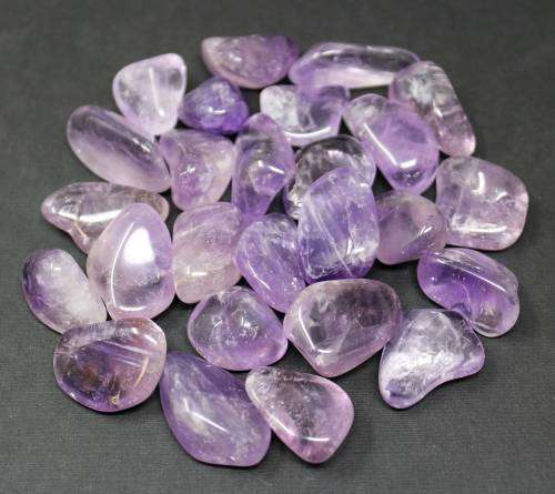 Amethyst tumble stones   - 41 pcs