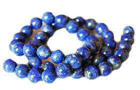 Lapis lazli beads round 6 mm   - 4 pcs