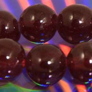 Natural mined garnet beads 4mm