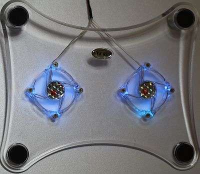 Noteboook Cool Pad with 2 colour light fans