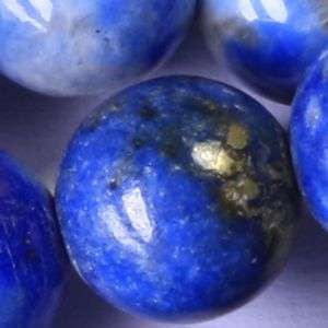 Natural Lapis Lazuli gemstone beads: average of  6mm each