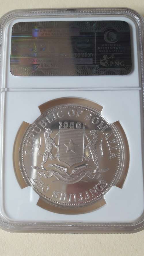 2000 Nelson Mandela Coin Somalia 250 Shillings PF68 Cameo NGC Graded !!