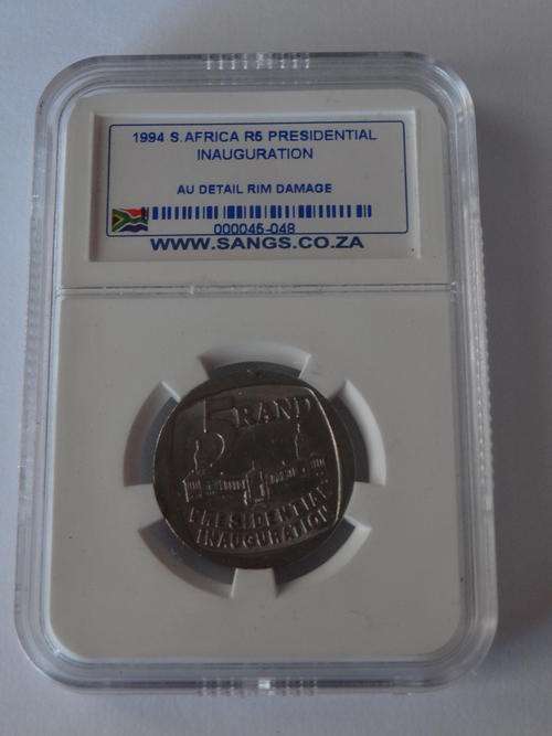 1994 Presidential Inauguration R5 !!!!! SANGS Graded AU Detail RIM DAMAGE