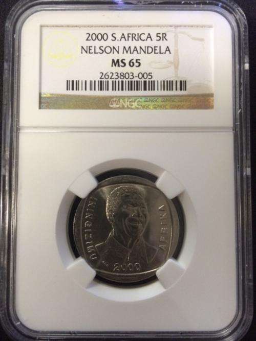2000 Mandela R5 MS65 NGC Graded !! Only 174 Graded # FREE SHIPPING