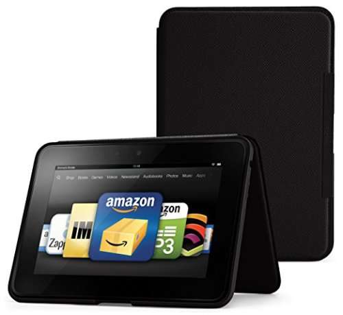Kindle Fire 8.9" HD 16GB Black + Standing Black Leather Cover and Screen Protector