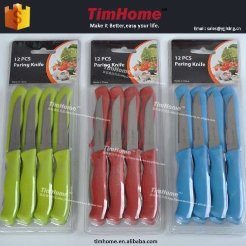 12pcs paring fruit knife stainless steel knife