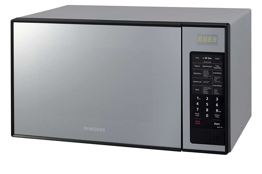 Samsung Solo Microwave Oven with Black Glass mirror, 32L, ME0113M (Like Brand New, Never Used)