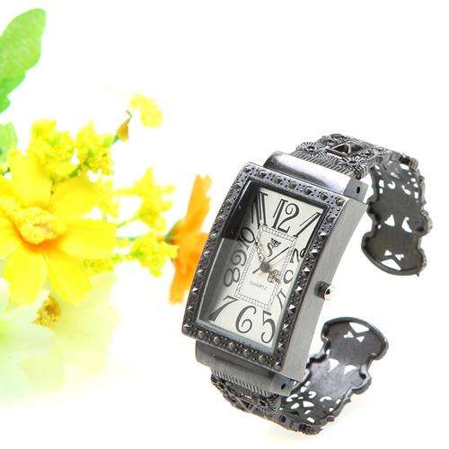 Vintage Retro Rectangle Women Watch Ladies Bangle Bracelet