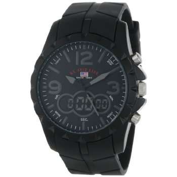 U.S. Polo Assn. Sport Men's US9058 Black Analog-Digital Watch