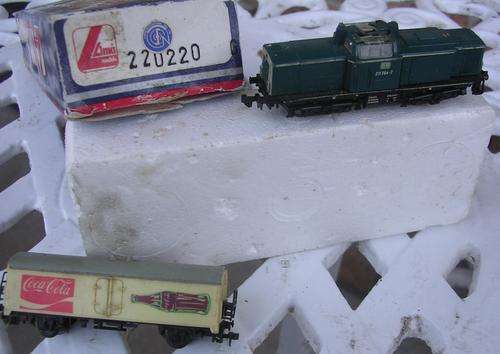 N Scale Lima DB 211 264-7 Shunter & Coco Cola Refrigerator Truck