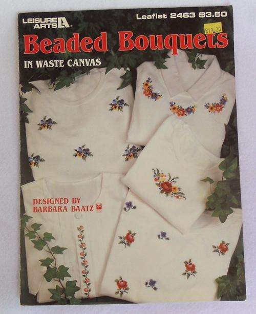 LeisureArts Leaflet 2463 Beaded Bouquets in Waste Canvas