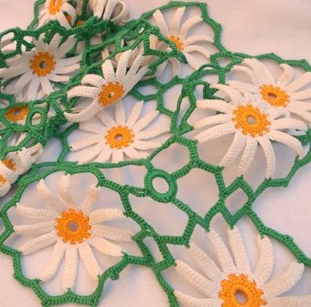 Crochet doily x 2
