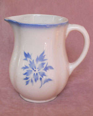 Arabia Jug Blue&White 1940s