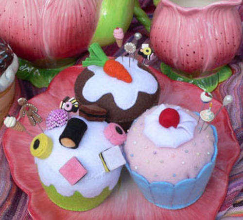 Cupcakes Pin Cushion Pattern