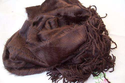 Beautiful chocolate brown ladies scarf for the cold winter
