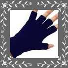 Navy Blue Half Finger Gloves
