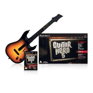 "Wii Guitar Hero 5, Game with Guitar Bundle"