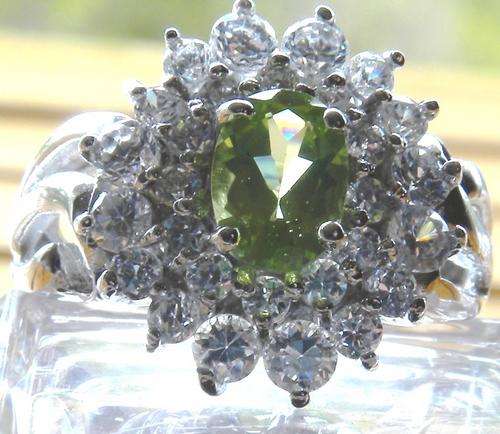 Go green- Peridot A grade natural 925 Sterling silver