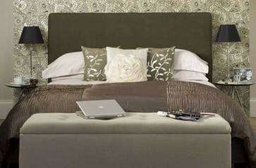 Custom made Faux Suede Headboard