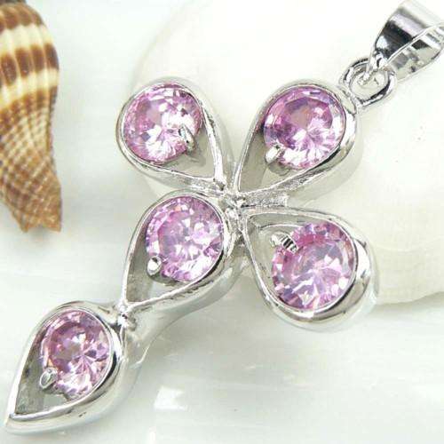 925 SILVER ROSE QUARTZ GEMSTONE PENDANT