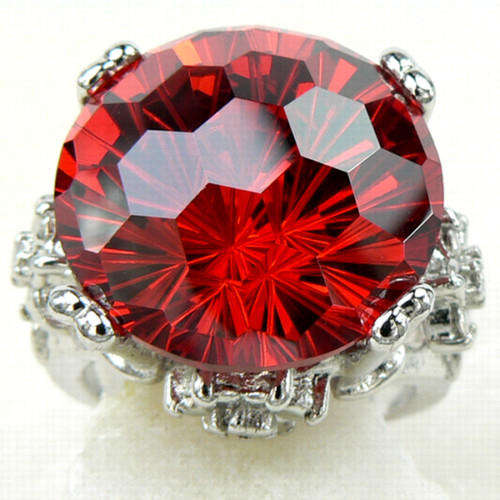 925 SILVER RUBY QUARTZ GEMSTONE RING