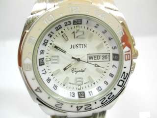 ***JUSTIN MENS DAY DATE WATCH***