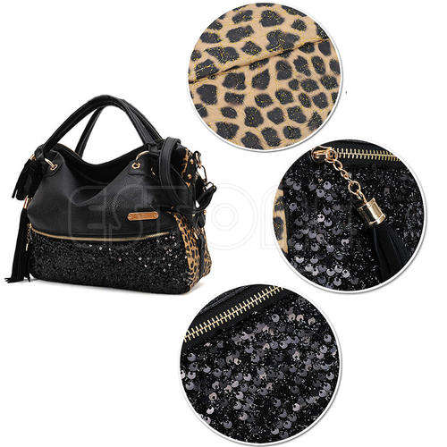 Fashion Women Lace Leather Satchel Tote Hobo Lace Handbag Shoulder Bag WHITE/BLACK/BEIGE