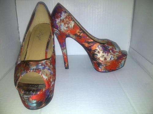 Multi coloured Red Rage Heels - New