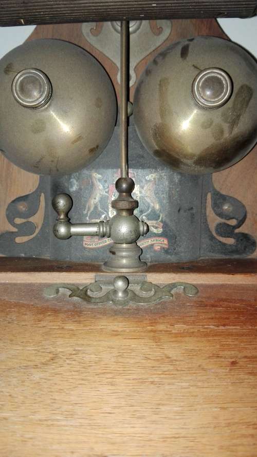 LM Ericsson Circa 1903 Dual Line Magneto Wall Telephone