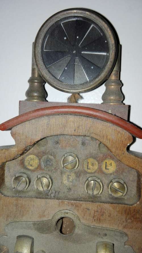 LM Ericsson Circa 1903 Dual Line Magneto Wall Telephone