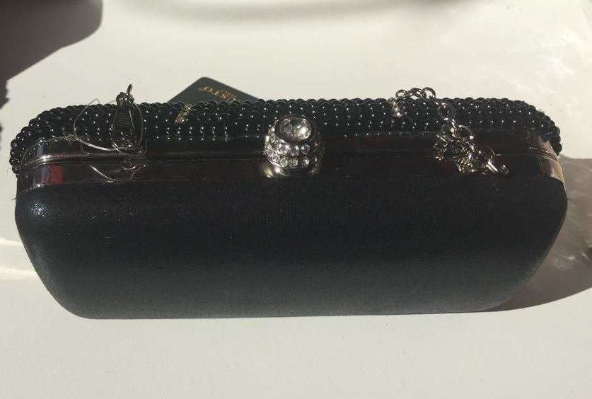 Black Ladies Evening Clutch / Purse / Wallet  with Diamante (Brand New)