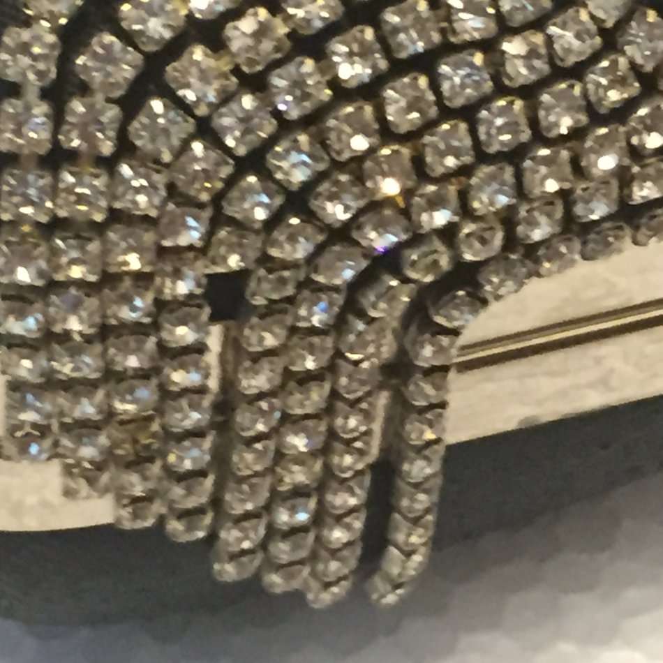 Black Ladies Evening Clutch / Purse / Wallet  with Diamante (Brand New)