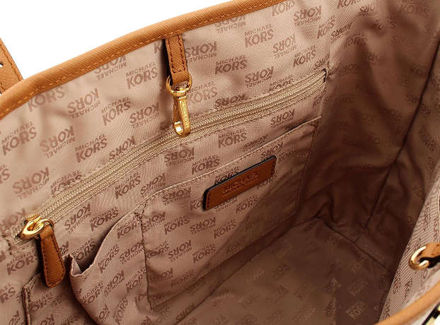 Michael Kors Jet Set Signature Carryall Tote - Brown