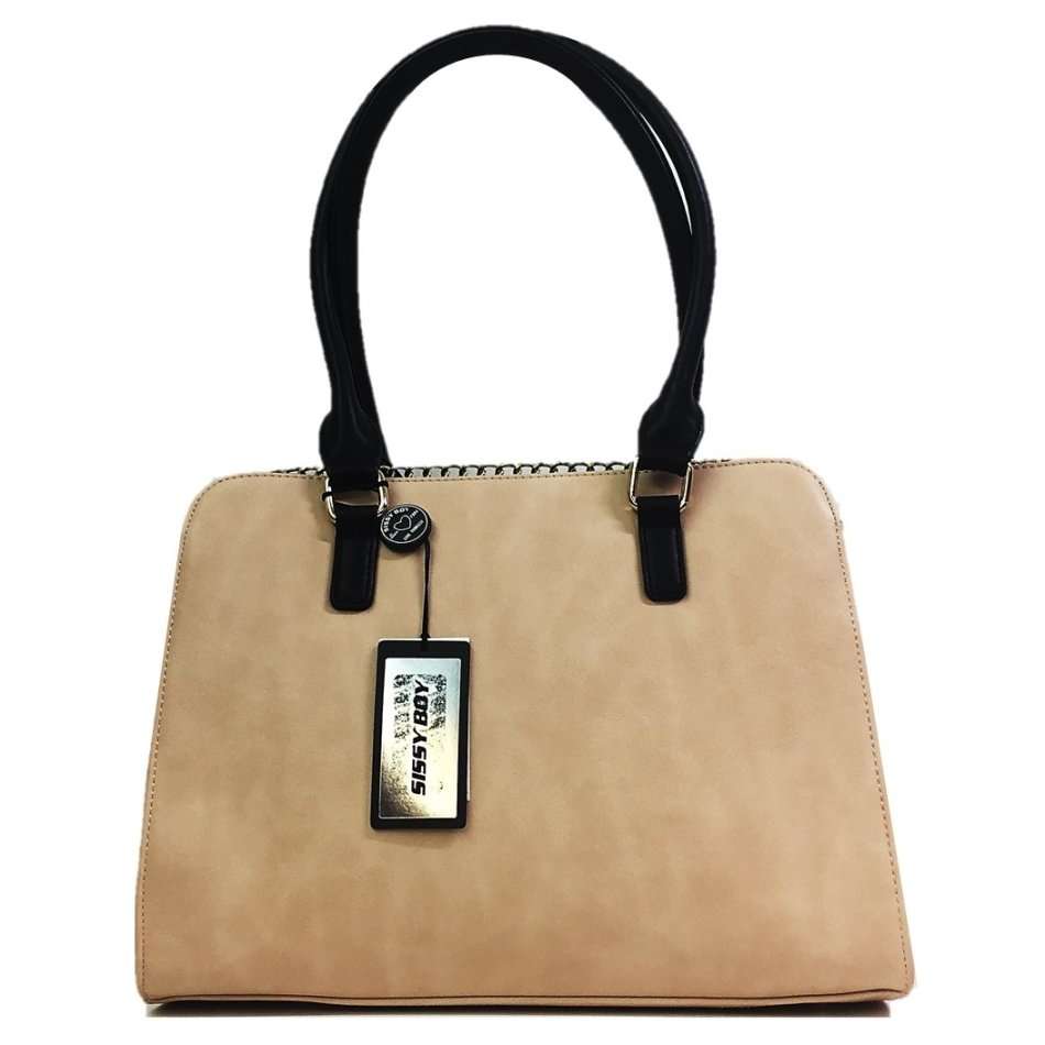 Sissy Boy Ariana Shopper Handbag - Beige