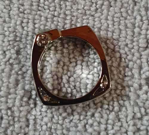 Exquisite 925 Sterling Silver White Sapphire and Ruby Mens's or Women's ring